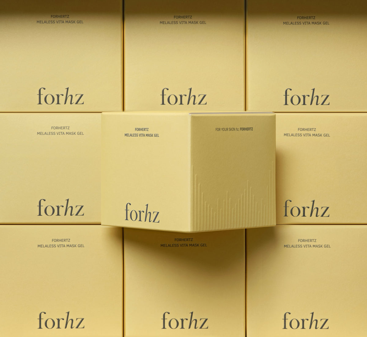 FORHERTZ Melaless Vita Mask Gel jar and carton packaging
