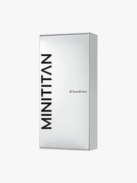 Silver Quadthera MiniTitan retail box shown from a front three-quarter angle.